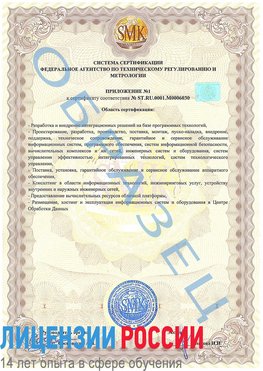 Образец сертификата соответствия (приложение) Еманжелинск Сертификат ISO 27001